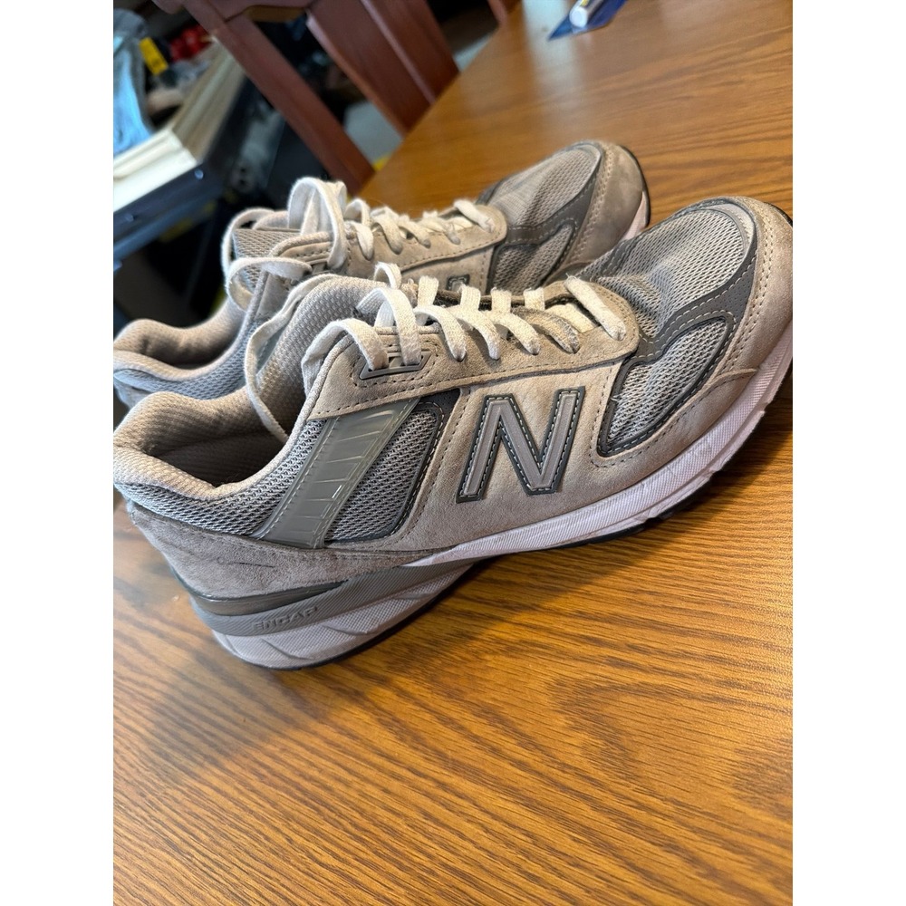 New Balance 990v5 Castlerock Grey Suede - Women's Size 9.5 B (Made in USA)